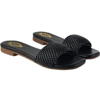 Shoetopia Smart Casual Black Flats For Women & Girls /Eu37