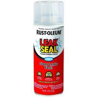 Rust-Oleum 265495 Stops Rust Leakseal Rubber Coating Spray - Pipe Leakage Repair - Roof Leak Repair Spray (Clear - 312 Grams)