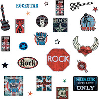 Roommates Rmk1563Scs Boys Rock And Roll Wall Decals