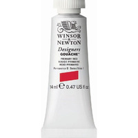 Winsor & Newton Designers Gouache 14 Ml - Primary Red (524), Finely Pigmented, Vibrant, Vivid & Opaque Matt Colours, Ideal For Designer's, Illustrators & Commercial Artist