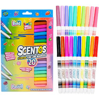 Scentos Classic Scented Markers (Fine Line Bold And Pastel Color Markers 20S)