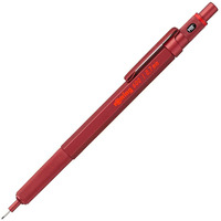 Rotring 600 Mechanical Pencil | Hb 0.7 Mm | Red All-Metal Body | Hexagonal Barrel