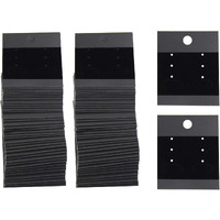 Diy Crafts Pack 200 Pcs, Black 4, 2 X 2 Inch Earring Jewelry Display Hanging Cards Showcase For Jewelry Accessory Display 2 X 2 Inc(Pack 200 Pcs, Black 4)
