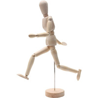 Worison Human Manikin - Male 8 Inch Wooden Human Mannequins Wooden Manikin For Art,Body Drawing Male