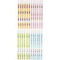 Worison 24 Pc Pencils With Eraser Tops-School&Office Fun Writing Stationery&Gifting Items,Black