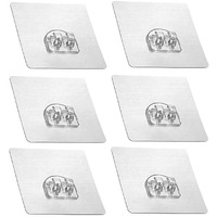 Dikruti Magic Plastic Adhesive Sticker For Bathroom Wall Self Corner Shelves Pack Of 4, Multicolor
