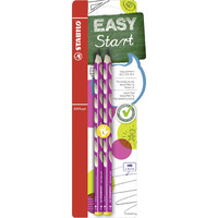 Stabilo 3.15 Mm Hb Ergonomic Graphite Wooden Pencil | Left Handed | Easygraph | Pack Of 2 | Pink