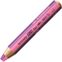 Stabilo Multi-Talented Pencil Woody 3 In 1 Duo - Pink/Lilac - 1 Piece