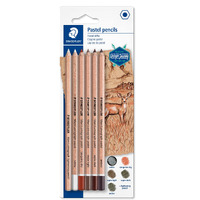 Staedtler Mars Lumograph Premium Quality Pastel Colour Pencils Set Of 6 Pastel Colours