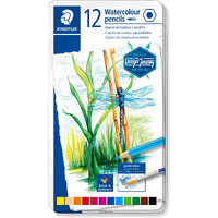 Staedtler Premium Watercolour Pencils 12 Colours In Metal Box Packing