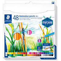 Staedtler Wateroloured Pencils (Design Journey) In 48 Assorted Colours In Card Board Box Packing