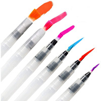 Artbee Water Brush Pen For Watercolor Calligraphy Drawing Tool Marker (6 Pcs Brush Set),Assorted