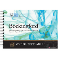 Bockingford Watercolour Pad Spiral 420Mm X 297Mm A3 300Gsm 12 Sheets Cp Not
