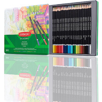 Derwent Academy Colouring Pencils Tin (Set Of 24), Black, Multi