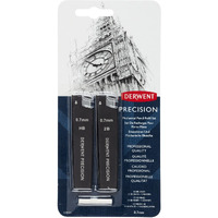 Derwent Precision Mechanical Pencil 0.7 Mm Refill Set,Black
