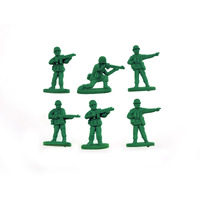 Mustard War On Errors Toy Soldier Erasers - 6Pcs