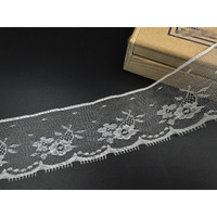 Orient Lace Craft White Nylon Lace And Border Material Lace Trim For Sewing, Bridal Dress, Suits, Diy Projects, Clothing/Accessories - 10 Meters, Width : 5 Cm