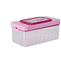 Shopobox Plastic Double Layer Portable Travel Sewing Kits Box For Needles, Threads, Scissor, Pin With 32 Reels Storage (Assorted, 21L X 11.50B X 10H Cm)