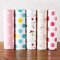 Fluzov Printing Antibacterial Cabinet Plastic Foam For Refrigerator, Kitchen Cupboard Liners, Household Wardrobe Moisture Drawer Pad Waterproof Non-Slip Paper Roll Mat (3) Multicolour