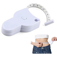 Heather Measurement Tape For Body Tailor Sewing Ruler | Portable Durable Flexible Double-Sided Measure Tape | Scalable Button | 60Inch/150Cm | Used To Measure Waist Circumference Hip Bust Arms