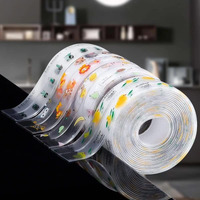 Clematis Transparent Waterproof Caulk Tape, Self-Adhesive Sealing Strip, Gap Sealer For Kitchen Sink, Bathroom, Countertop, And More