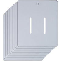 Zenomia White Paper Cardboard Hair Clip Claws Blank Cards Jewelry Display Bow Organizer Tags Holder Rectangle Paper Cardboard For Accessories Display (50Pcs) (3.15X2.75)