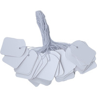 Zenomia Fancy Decorative Plain Price String With Tag, Jewelry Hanging Tags, 950 Pcs, 3 X 4 Cms