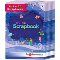 Scrapbook For Kids | Soft Bound | A4 Size Approx |32 Multicolour Pages |Unruled Colorful Paper Sheets For Projects,School,Diy Art & Craft |Scrapbook Ideas|28 X 21.5 Cm|120 Gsm | Pack Of 12