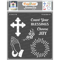 Craftreat Word Stencils For Christmas - Choose Joy - Size: 6X6 Inches - Word Stencils For Christmas - Christmas Stencils For Craft - Stencils For Christmas - Stencils In Christmas Shapes