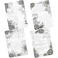 Craftangles Decoupage Paper Pack - Botanical Blooms 1 (A4) - 4 Sheets