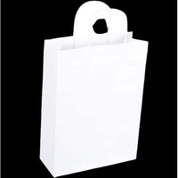 Sapco Bleach Kraft Gift Paper Carry Bag, Shopping Bag For Diwali Wedding Pack Of 10 (10X14X4-Inch)