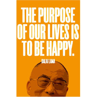 Inephos Dalai Lama Inspirational Quote Poster Print (Size: 24 Inch X 36 Inch, Large, Laminated Vinyl Print)