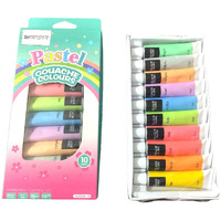 Worison Pastel Gouache Colour Set Of 10 Colours X 12Ml Tubes Multicolor