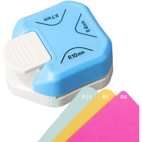 Akusety 3 In 1 Corner Rounder Punch, 4Mm 7Mm 10Mm 3 Way Corner Cutter For Paper Craft, Diy Projects, Laminate, Photo Cutter, Card Crafting Hand-Made Activity
