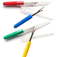 Sprade Colorful Plastic Handle Craft Thread Cutter Seam Ripper Stitch Unpicker Sewing Tool For Home Supplies- 4Pcs, Multicolour