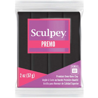 Premo Sculpey Polymer Clay 2Oz-Black