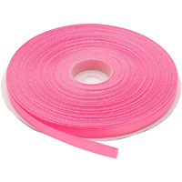 Diy Crafts Polyester Ribbon For Floral Arrangement, Bouquet, And Big Diy Artwork Projects | No Fading Woven Ribbon 1/4 Inches X 50 Yards Double Face Solid Satin Ribbon Roll, Pink