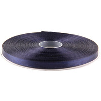 Diy Crafts Polyester Ribbon For Floral Arrangement, Bouquet, And Big Diy Artwork Projects | No Fading Woven Ribbon 1/4 Inches X 50 Yards Double Face Solid Satin Ribbon Roll, Navy Blue
