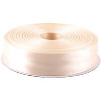 Diy Crafts Polyester Ribbon For Floral Arrangement, Bouquet, And Big Diy Artwork Projects | No Fading Woven Ribbon 1 Inch X 50 Yards Double Face Solid Satin Ribbon Roll, Ivory