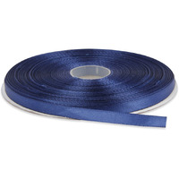 Diy Crafts Polyester Ribbon For Floral Arrangement, Bouquet, And Big Diy Artwork Projects | No Fading Woven Ribbon 1/4 Inches X 50 Yards Double Face Solid Satin Ribbon Roll, Dark Blue