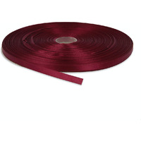 Diy Crafts Polyester Ribbon For Floral Arrangement, Bouquet, And Big Diy Artwork Projects | No Fading Woven Ribbon 1/4 Inches X 50 Yards Double Face Solid Satin Ribbon Roll, Burgundy