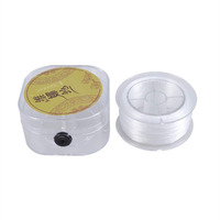Healifty 100 M Elastic Cord For Jewelry Making Stretchy Bracelet Beading Thread Crafting Cord (White)