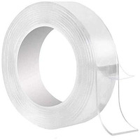 Maddelena Grip Mg-3M/9.8 Ft Secure Anything, Double Sided Reusable Adhesive Silicone Anti-Slip Strong Adhesive Traceless Multi-Functional Sticky Strips Tape, Transparent