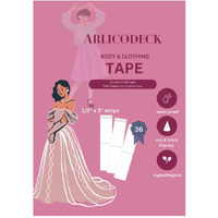 Arlicodeck Body Tape For Women (36 Strip Pack), Clear Double-Sided Tape For Clothes And Skin, All Day Strength, Invisible And Sensitive Skin Friendly
