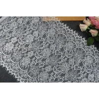 Orient Lace Craft Nylon Scallop| Flower | Eyelash Lace Trim Ribbon Sewing Dress Skirt Decor Diy Handicrafts. (White)