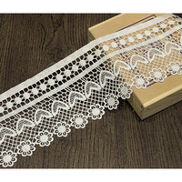Orient Lace Craft Cotton Lace And Border Material For Suits, Saree & Dupatta (White, Size 10 Cm, Qty 5 Meter)