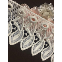 Off White Cotton Lace And Border Material For Suits,Saree & Dupatta (Size 9 Cm) Qty 5 Meter,Used As Trims,Borders,Embroidery Lace, Lace Applique,Fabric Lace,Sewing Supplies,Cotton Lace Work,Diy.