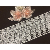 Off White Cotton Lace And Border Material For Suits,Saree & Dupatta (Size 11 Cm) Qty 5 Meter,Used As Trims,Borders,Embroidery Lace,Applique,Fabric Lace,Sewing Supplies,Cotton Lace Work,Diy.