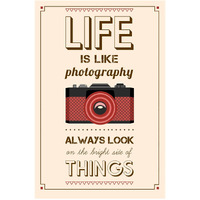Inephos Life Is Like Photography Inspirational Poster (12 X 18 Inch)
