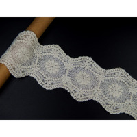 Orient Lace Craft Net Embroidery Lace And Border Material | Fine Quality Dye Able Lace Trim For Sewing,Invitation Cards,Curtain Tablecloth Slipcover Bridal Diy Clothing/Accessories
